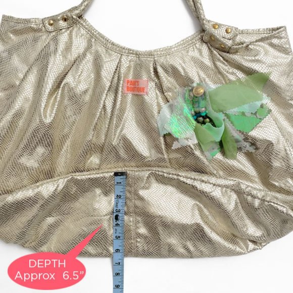 LF Gold Foil Foldable Carry-All Tote - Picture 13 of 13